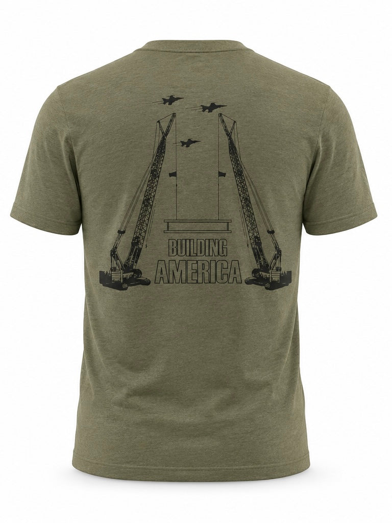 Building America Tee – Military Green
