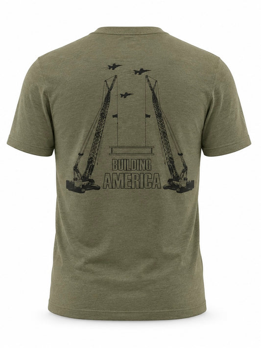 Building America Tee – Military Green